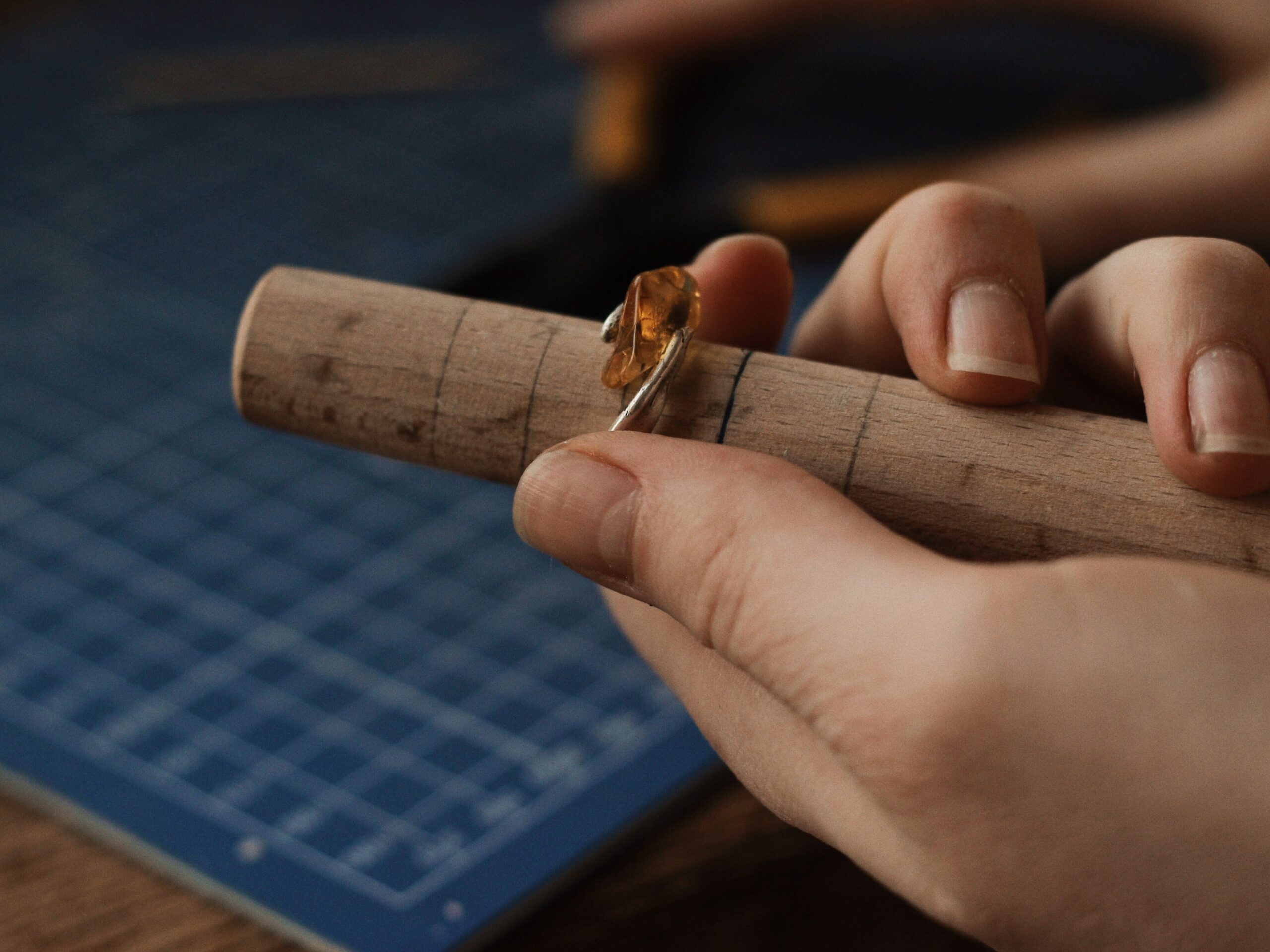 jeweller creating bespoke ring