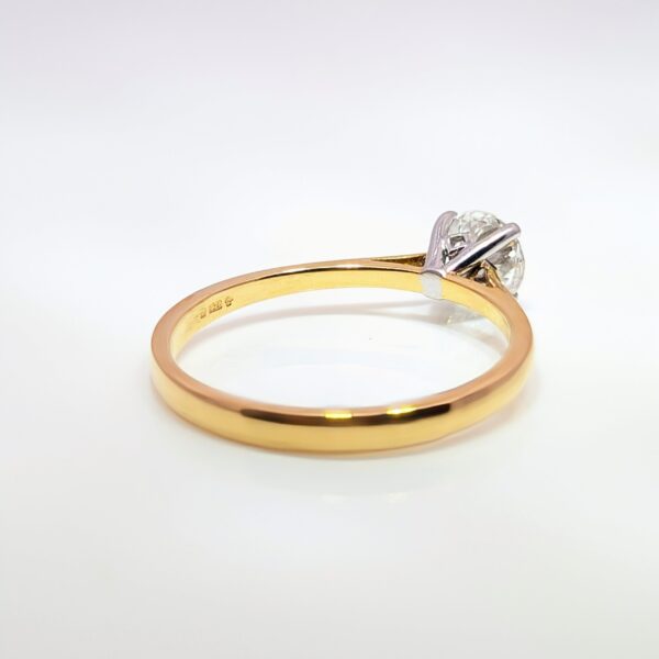 0.58ct Round Brilliant Cut Diamond 18ct Yellow Gold