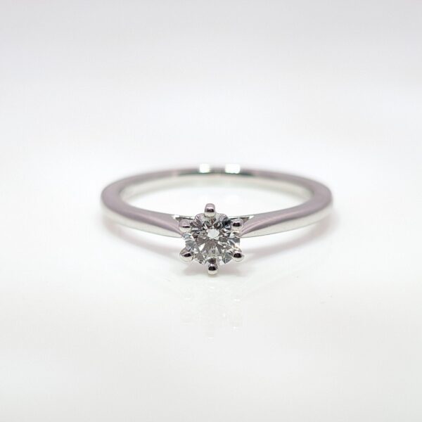 Platinum 0.30ct Solitaire Diamond Engagement Ring