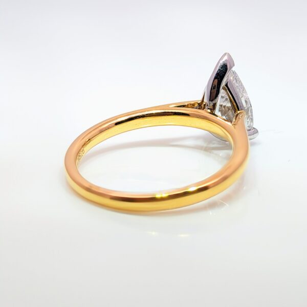 This Pear Shaped Lab Grown Diamond is 1.38cts in size, D Colour and VS1 Clarity and comes with IGI certification.