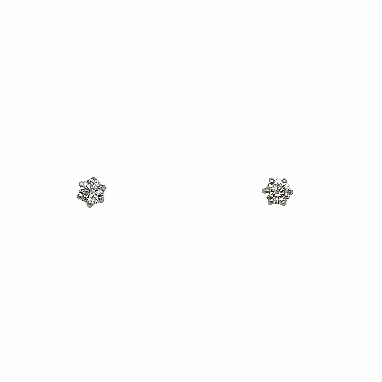 Small white gold stud earrings sale