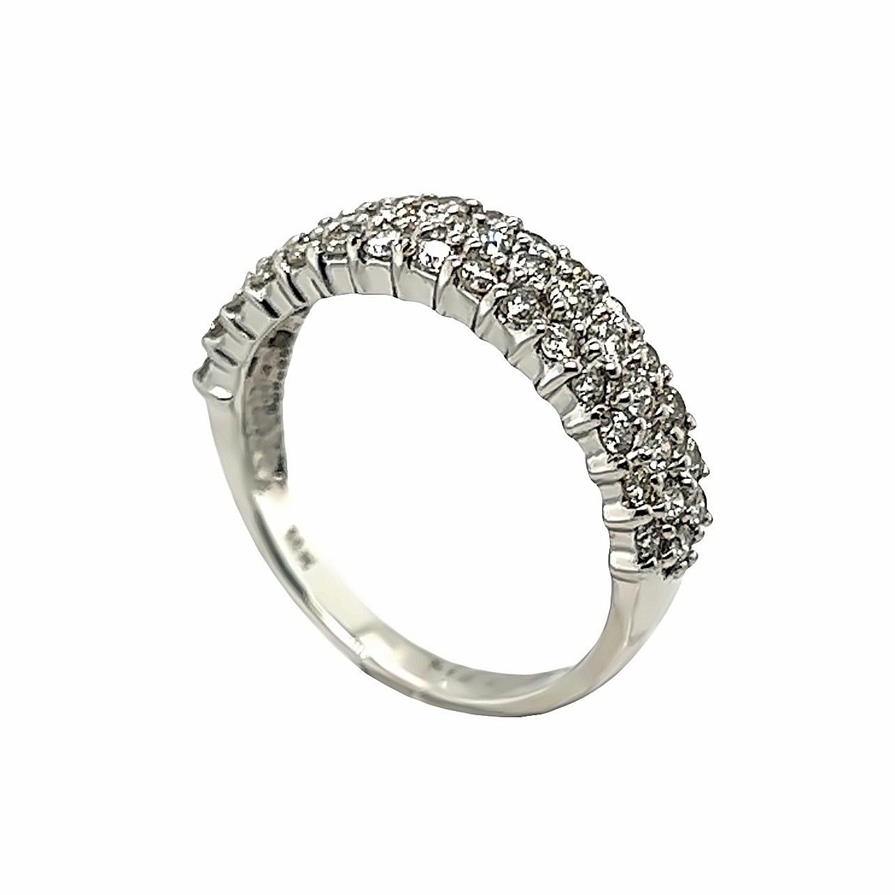 18ct White Gold Diamond Set Eternity Ring Aleks Jewellers