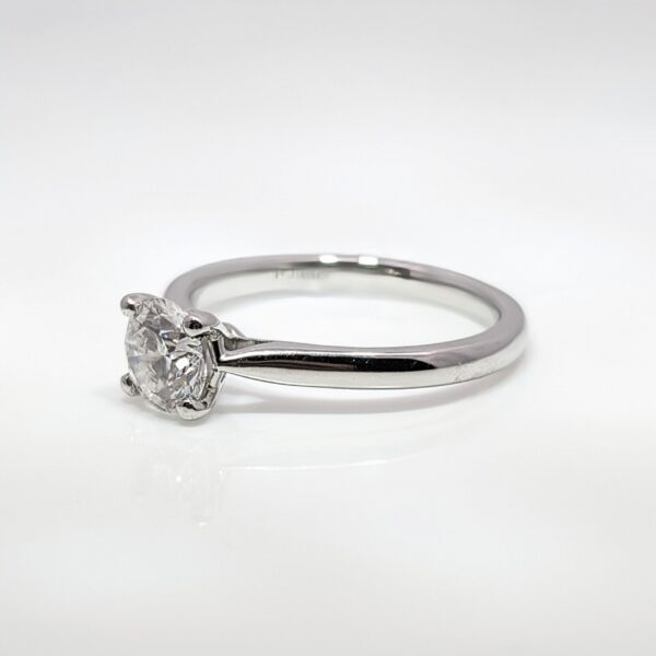 Platinum 0.80ct Solitaire Diamond Engagement Ring