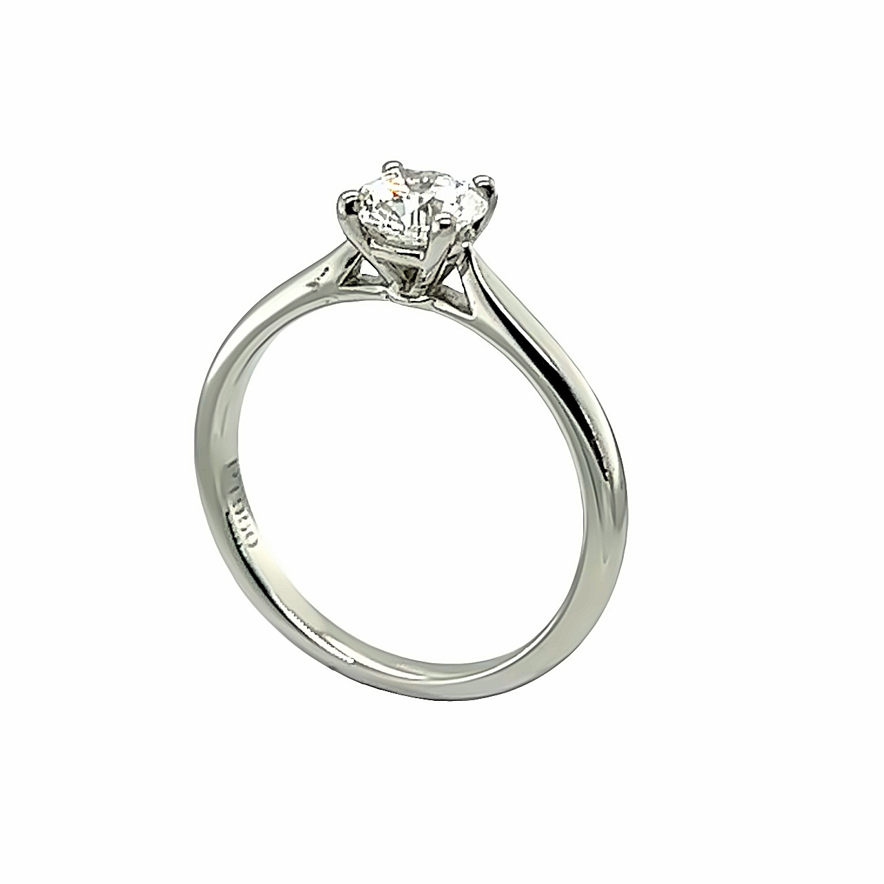 Antique Three Stone Diamond Ring 1.07ct in 18ct White Gold - Brilliant cut,  Claw set | Pragnell