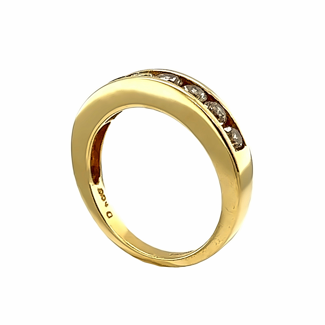 18ct Yellow Gold 1.00ct Channel Set Diamond Eternity Ring - Aleks Jewellers