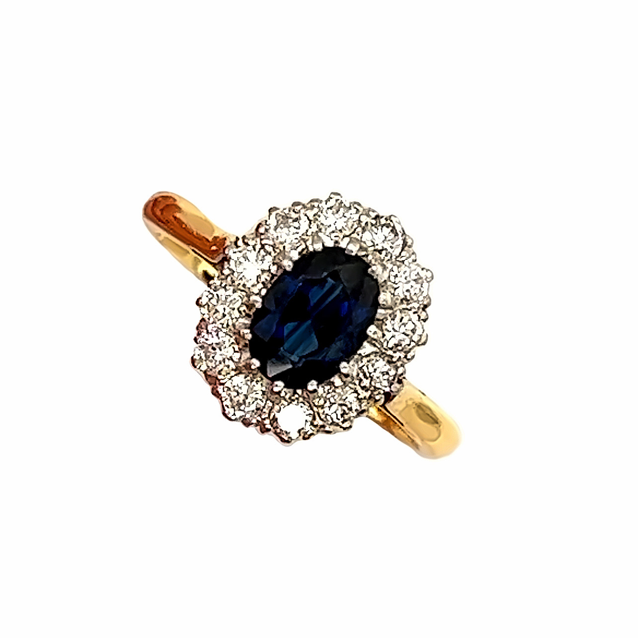 Cluster shop ring sapphire