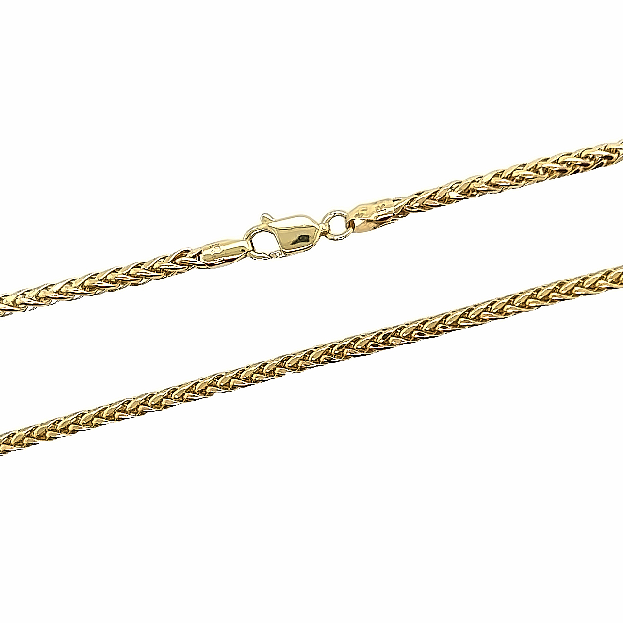 Sterling Silver Wheat Spiga Chain 2.5mm - Various Lengths – Mon Bijoux