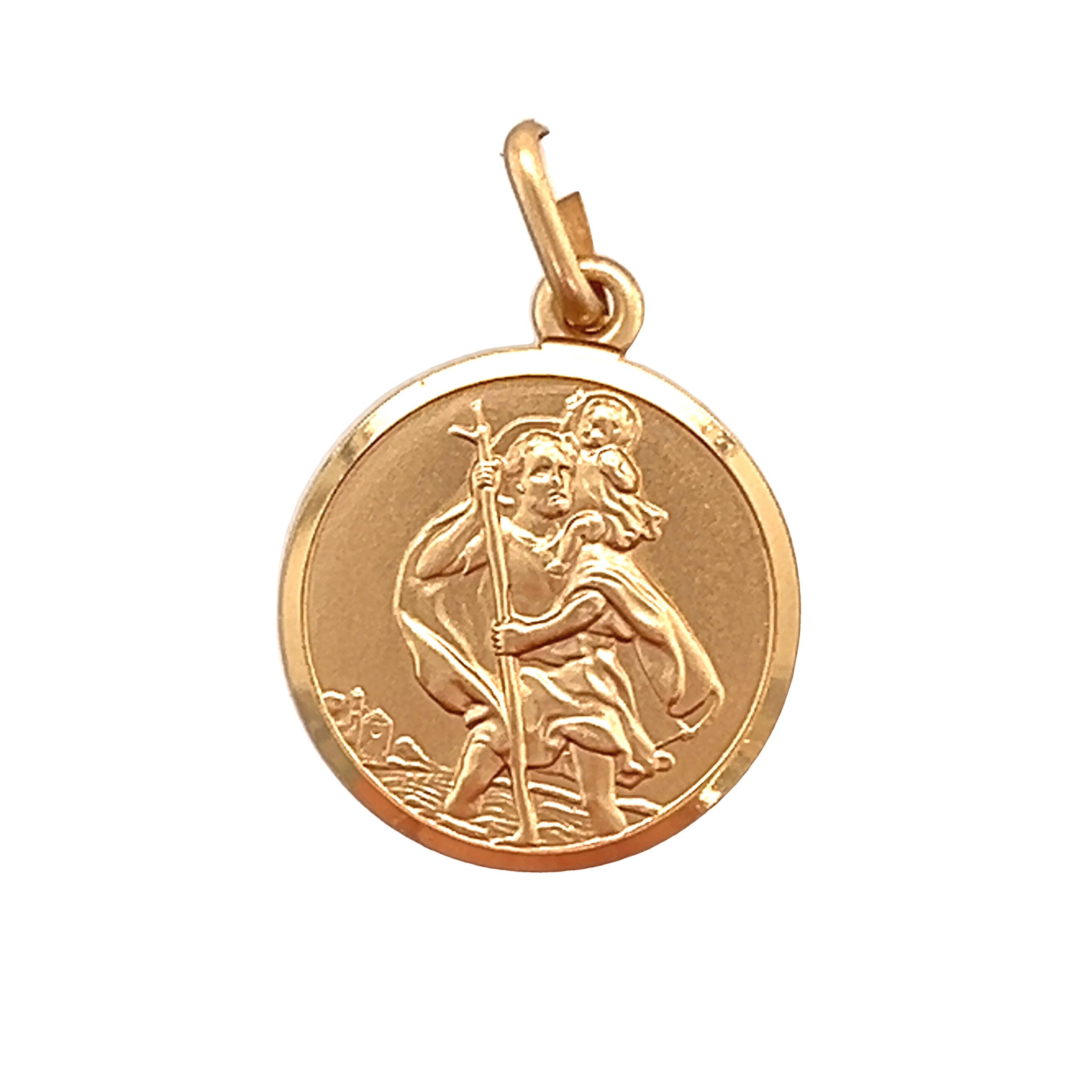 Pre-Owned 9ct Yellow Gold St.Christopher Pendant