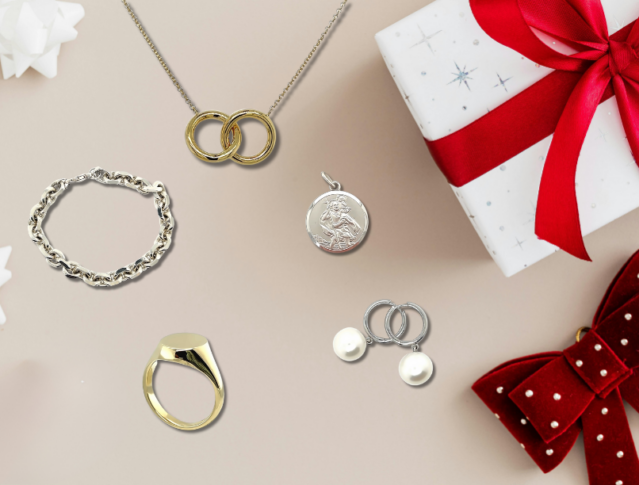 selection of jewellery gifts for christmas
