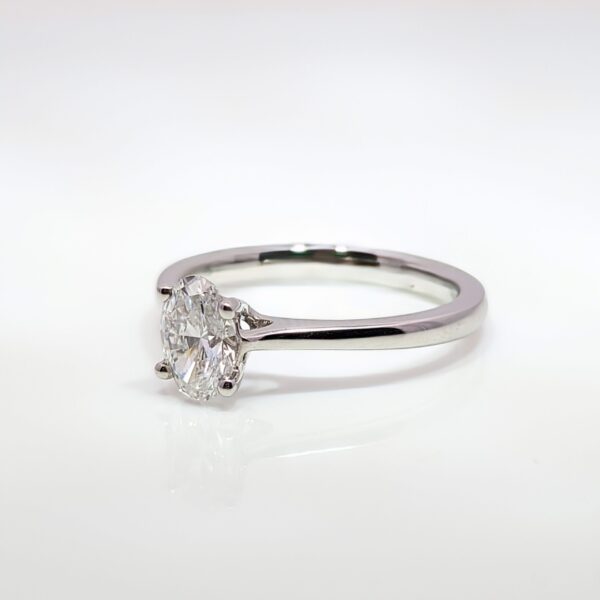 The oval shape is a timeless and stylish choice for diamond engagement rings. Its elongated design flatters the finger, while our lab-grown oval diamond rings beautifully represent the essence of conscious luxury.