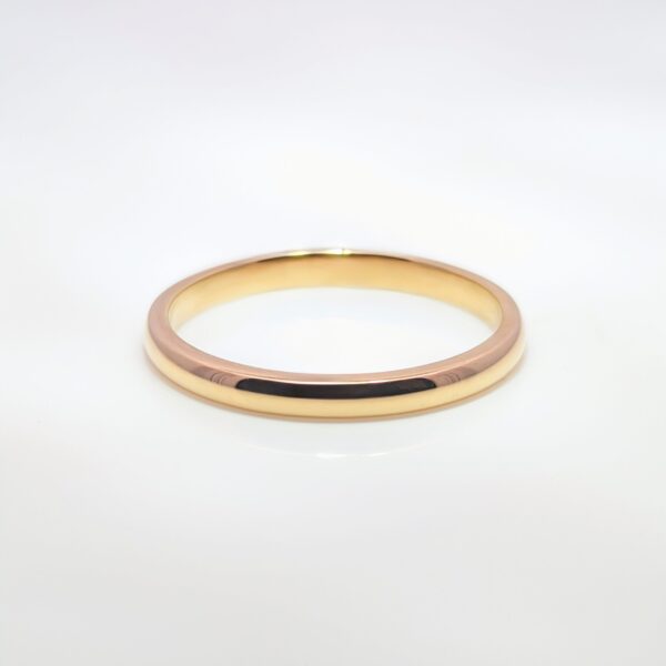 2mm Traditional Court Medium Wedding Band 9ct Yellow Gold