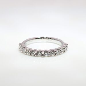 Platinum Lab Grown Diamond Half Eternity Ring