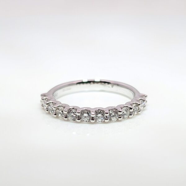 Platinum Lab Grown Diamond Half Eternity Ring