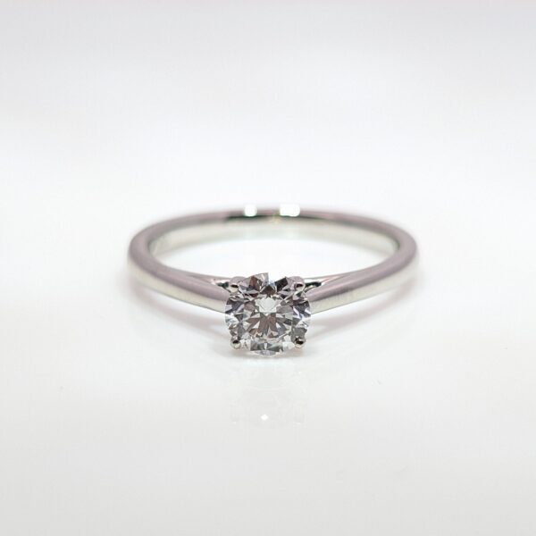 This stunning round brilliant cut diamond is from our lab-grown range. With 0.54cts it's an ethical choice for your engagement ring.