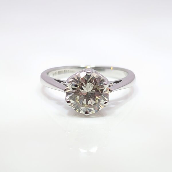 Pre-Loved Victorian Old Cut 1.52ct Diamond Ring 18ct White Gold