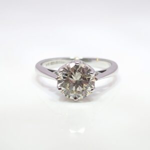 Pre-Loved Victorian Old Cut 1.52ct Diamond Ring 18ct White Gold