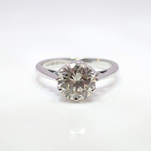 Pre-Loved Victorian Old Cut 1.52ct Diamond Ring 18ct White Gold