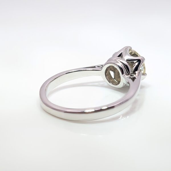 Pre-Loved Victorian Old Cut 1.52ct Diamond Ring 18ct White Gold
