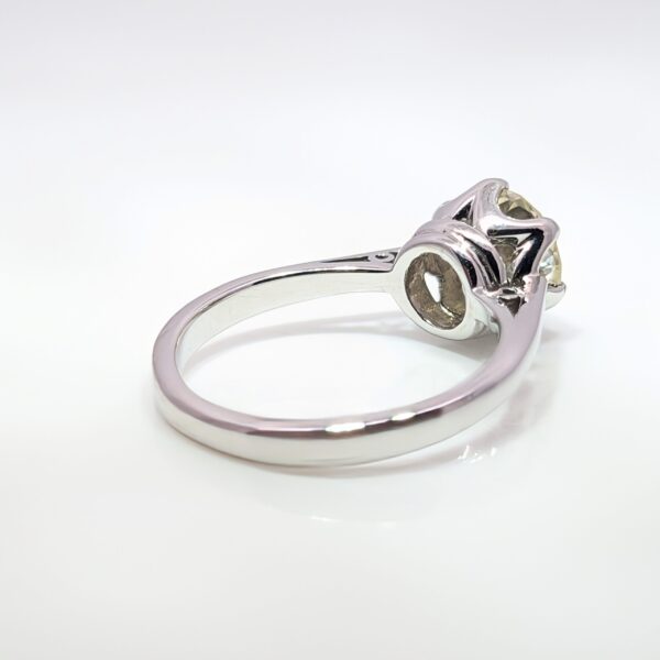 Pre-Loved Victorian Old Cut 1.52ct Diamond Ring 18ct White Gold
