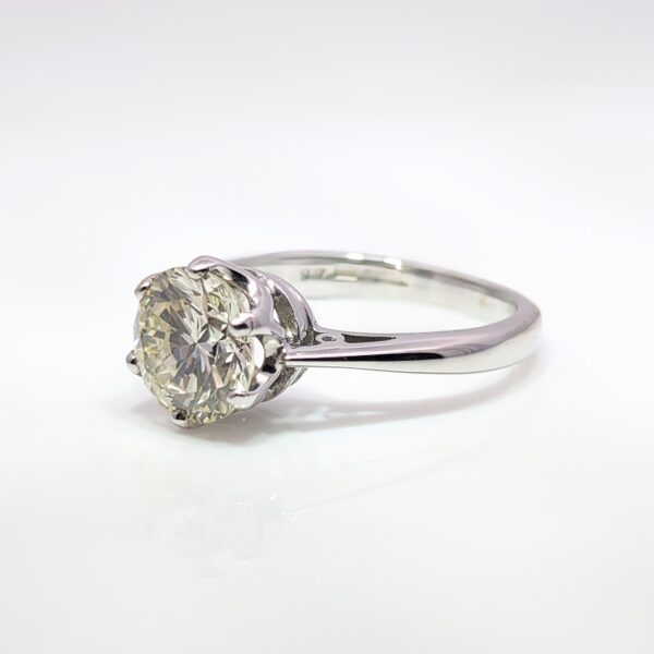 Pre-Loved Victorian Old Cut 1.52ct Diamond Ring 18ct White Gold