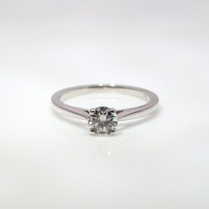 18ct White Gold 0.42ct Solitaire Diamond Engagement Ring