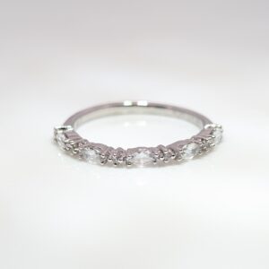 0.37ct Diamond Fancy Shaped Half Eternity Wedding Ring Platinum | AC1