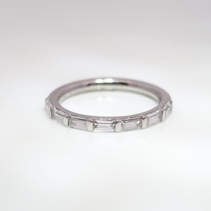 0.55ct Diamond Fancy Shaped Half Eternity Wedding Ring Platinum | AC4