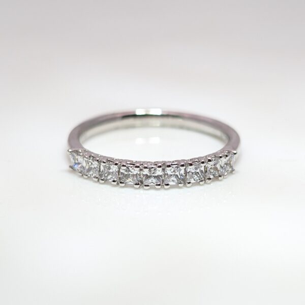 0.45ct Diamond Fancy Half Eternity Wedding Ring Platinum | AD5