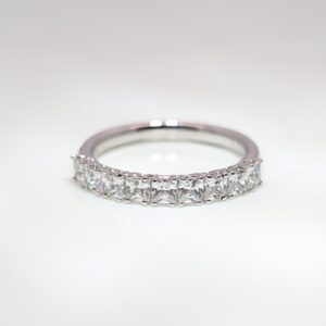 0.75ct Diamond Fancy Half Eternity Wedding Ring Platinum | AD6