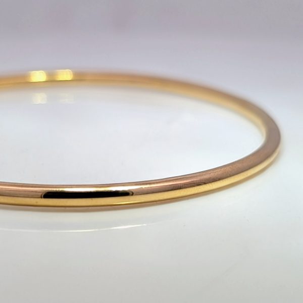 15.90gms 3mm Torque Bangle 9k Yellow Gold | 27213