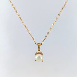 Freshwater Pearl Necklace 9k Yellow Gold | 29257