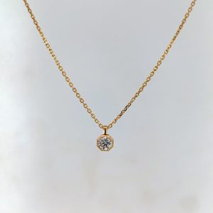 0.15ct Lab Grown Diamond Pendant 9k Yellow Gold | 41004