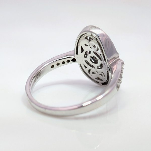 .33ct Diamond Art Deco Style Ring 9k White Gold | 32181