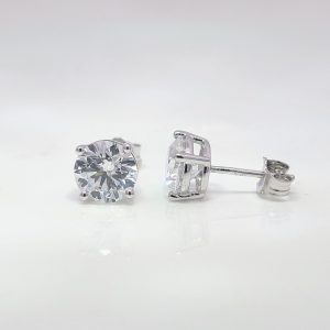 3.05ct Lab-Grown Diamond Stud Earrings 18k White Gold | 43636