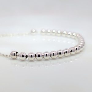Sterling Silver Adjustable Ball Bracelet | 34548