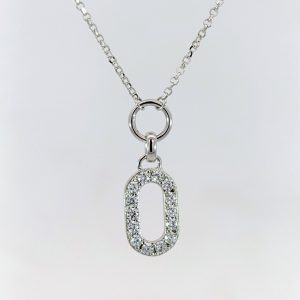 Sif Jacobs Cubic Zirconia Drop Necklace | 40143
