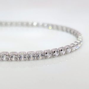 Sterling Silver Cubic Zirconia Tennis Bracelet | 43990