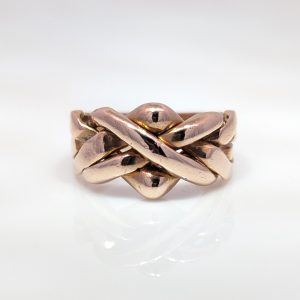 Pre-Loved Gents 4 Piece Puzzle Ring 9k Rose Gold | 11030