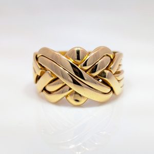 Pre-Loved Gents 6 Piece Puzzle Ring 18k Yellow Gold | 22513