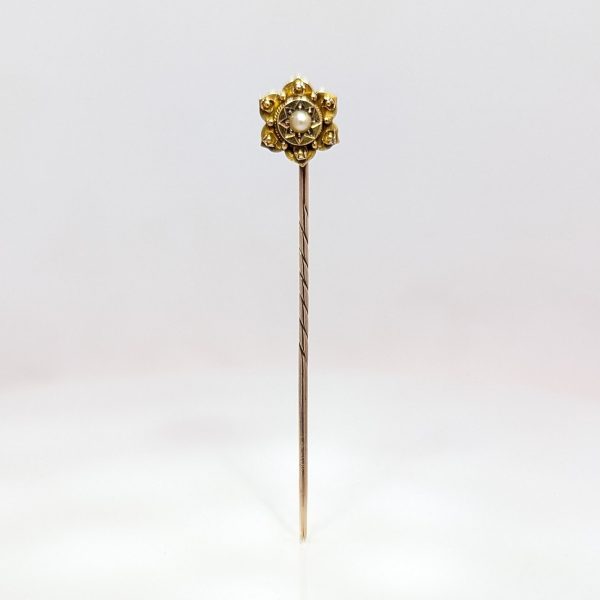 Pre-Loved Antique Victorian Stick Pin 15k Yellow Gold | B1