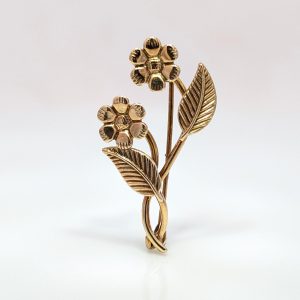 Pre-Loved Floral Brooch 9k Yellow Gold | B2