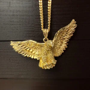 Pre-Loved Vintage American Eagle Pendant in 9ct Yellow Gold | 44225