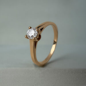 18ct Rose Gold 0.26ct Round Brilliant Cut Diamond Ring | 22268